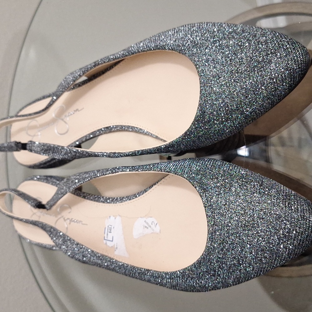 Jessica Simpson Glittery Slingbacks - Picture 4 of 9